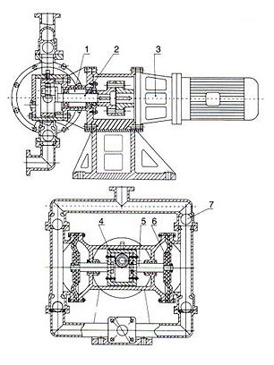 電動隔膜泵結構圖片
